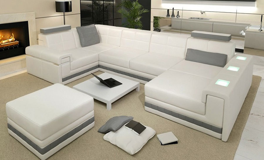 Yarra - 1 Leather Sofa Lounge Set